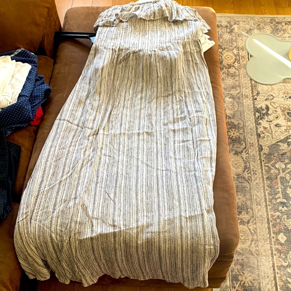 White strapless Sun dress 46 inches long